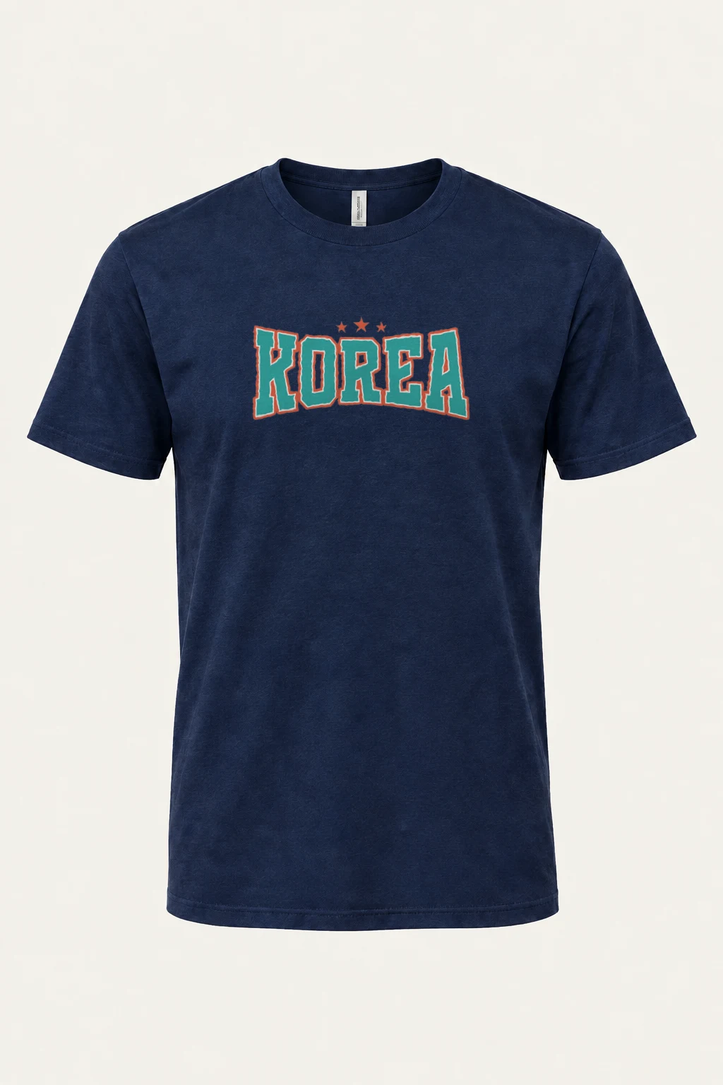 "Korea Varsity Stars" Heavyweight Unisex Crewneck T-shirt | Gildan 5000