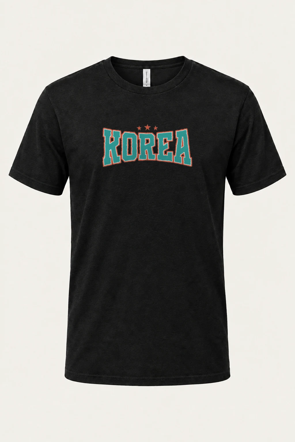 "Korea Varsity Stars" Heavyweight Unisex Crewneck T-shirt | Gildan 5000
