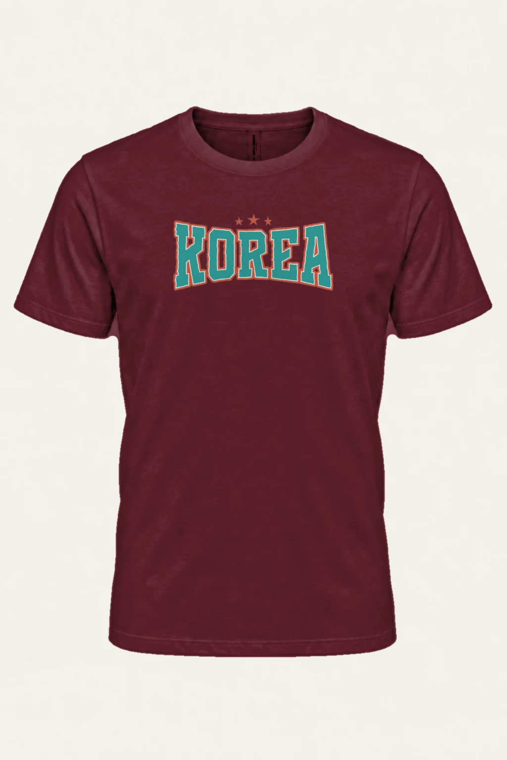 "Korea Varsity Stars" Heavyweight Unisex Crewneck T-shirt | Gildan 5000