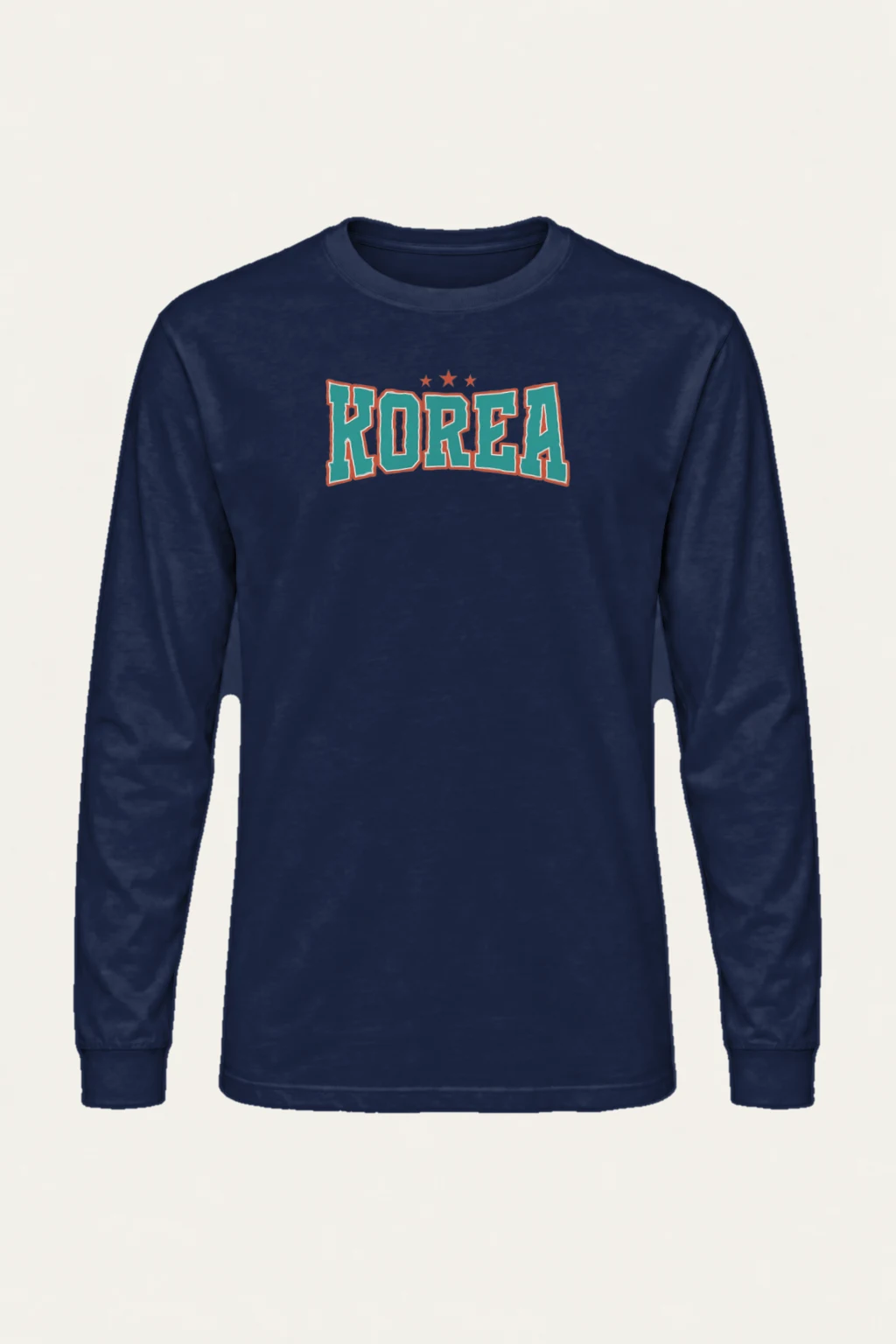 "Korea Varsity Stars" Unisex Longsleeve T-shirt | Gildan 2400