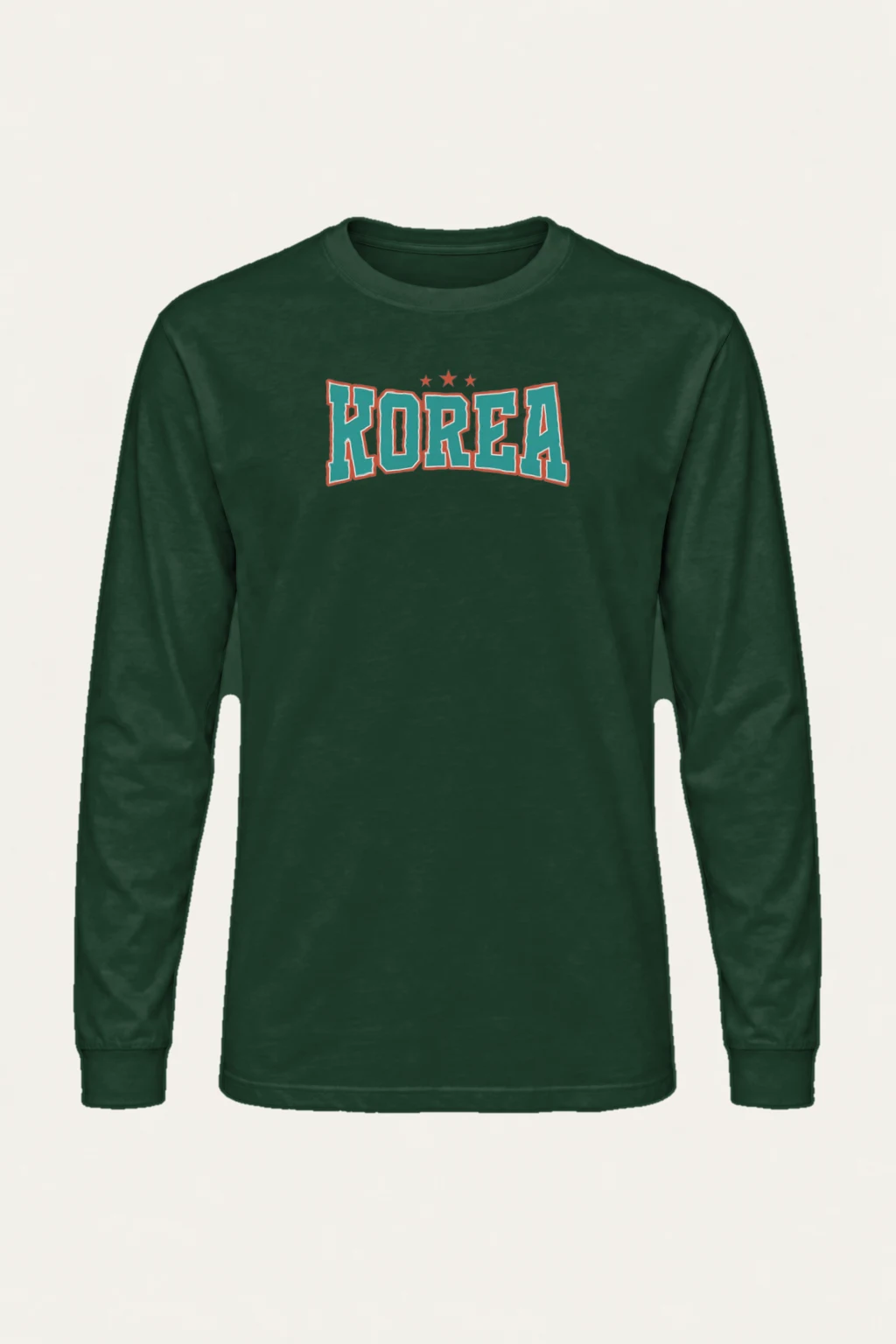 "Korea Varsity Stars" Unisex Longsleeve T-shirt | Gildan 2400