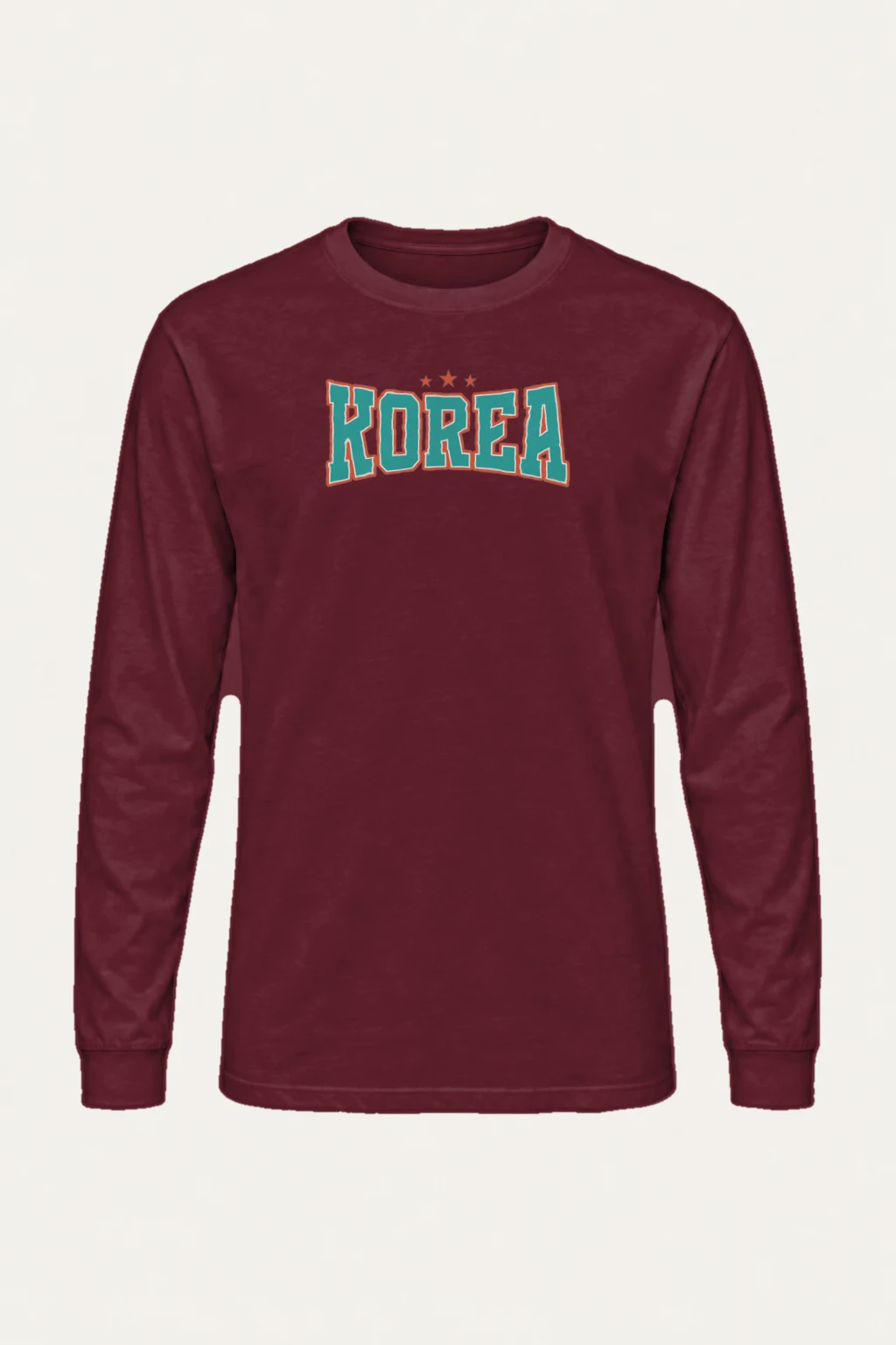 "Korea Varsity Stars" Unisex Longsleeve T-shirt | Gildan 2400