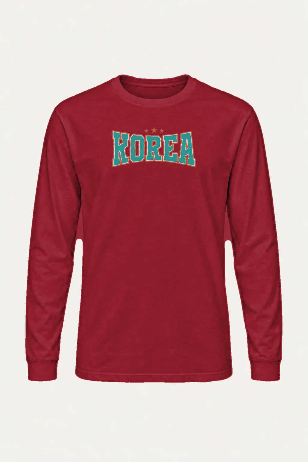 "Korea Varsity Stars" Unisex Longsleeve T-shirt | Gildan 2400