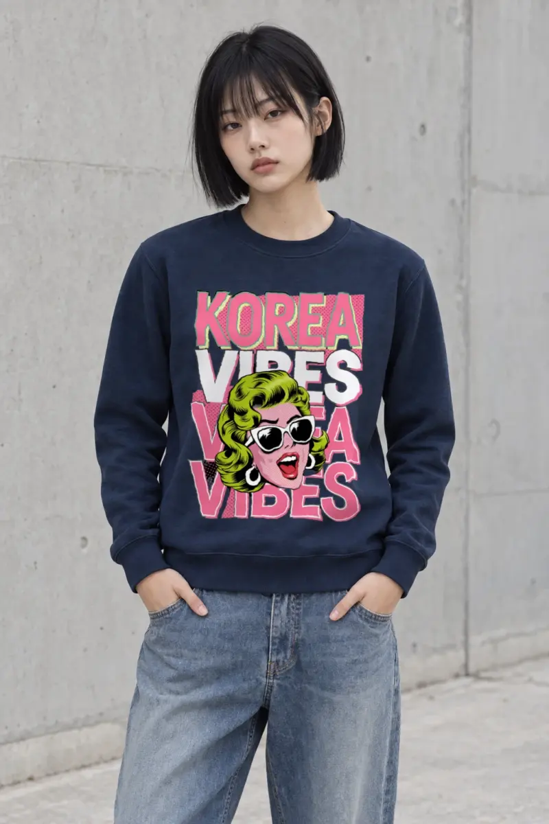 "Korea Vibes" Heavy Blend Unisex Crewneck Sweatshirt