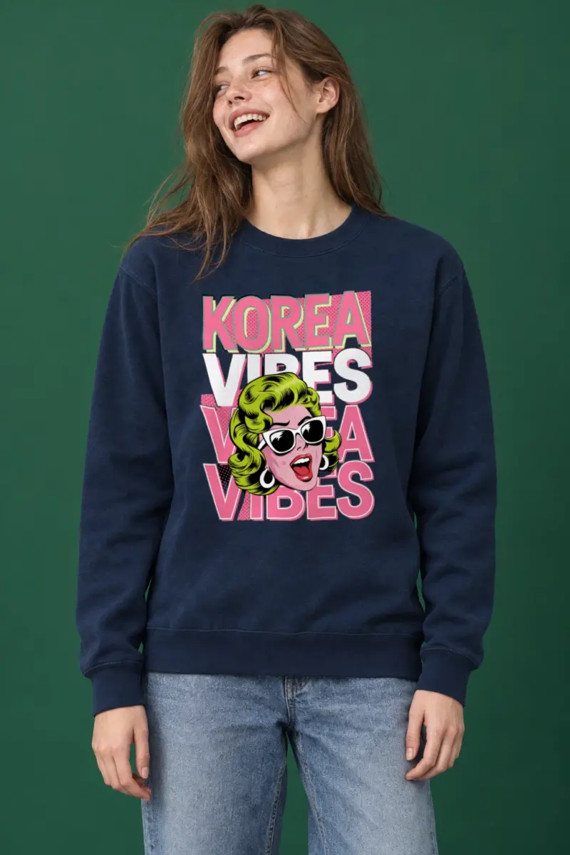 "Korea Vibes" Heavy Blend Unisex Crewneck Sweatshirt