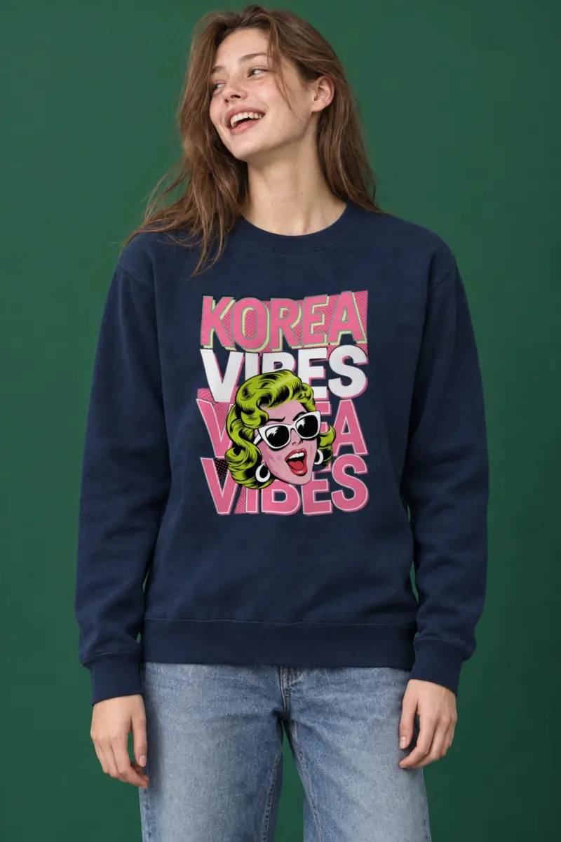 "Korea Vibes" Heavy Blend Unisex Crewneck Sweatshirt