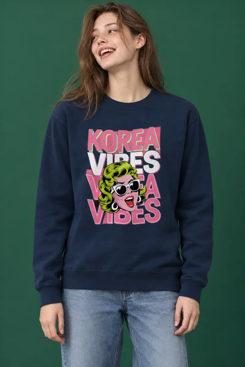 "Korea Vibes" Heavy Blend Unisex Crewneck Sweatshirt