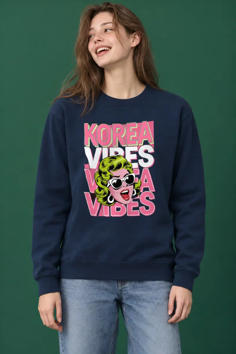 "Korea Vibes" Heavy Blend Unisex Crewneck Sweatshirt