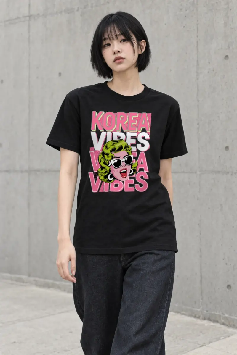 "Korea Vibes" Heavyweight Unisex Crewneck T-shirt | Gildan 5000