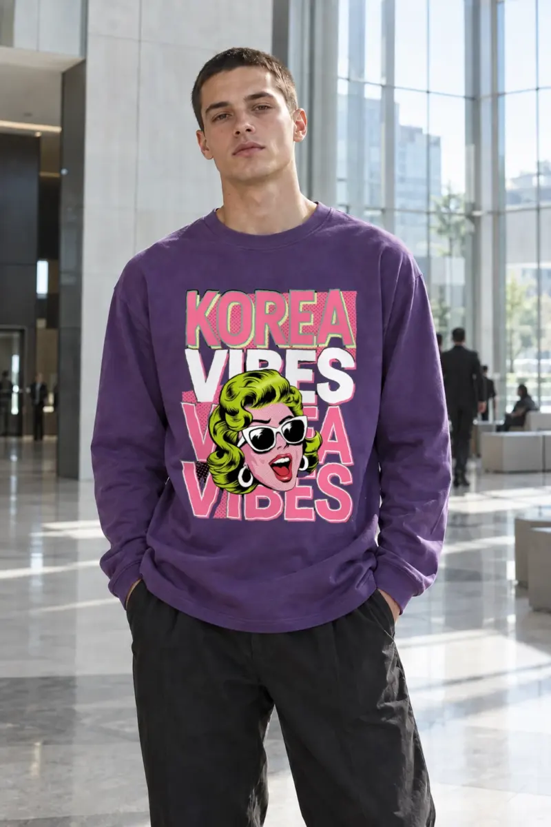 "Korea Vibes" Unisex Longsleeve T-shirt | Gildan 2400
