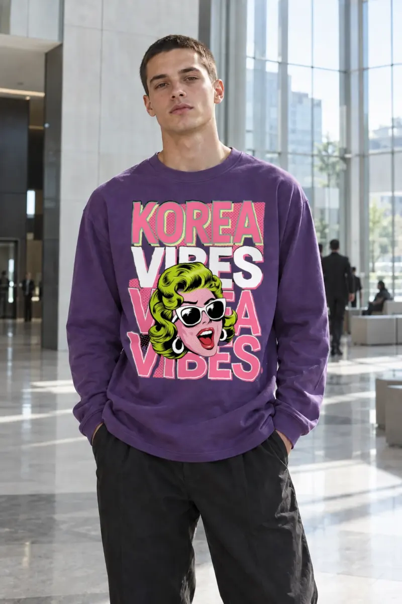 “Korea Vibes” Unisex Longsleeve T-shirt | Gildan 2400