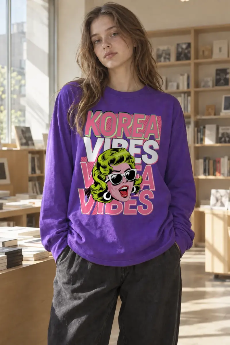 "Korea Vibes" Unisex Longsleeve T-shirt | Gildan 2400