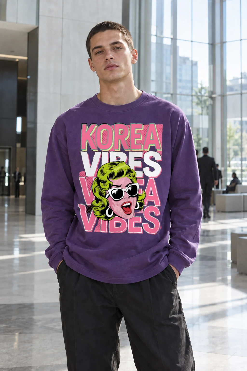 "Korea Vibes" Unisex Longsleeve T-shirt | Gildan 2400