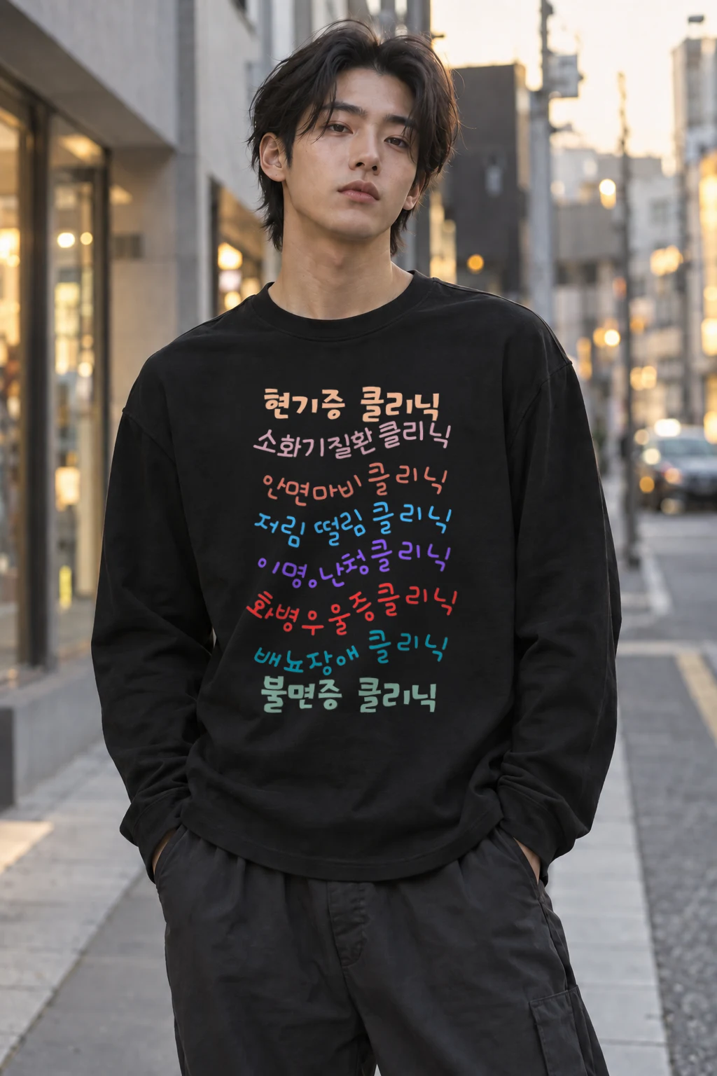 "Korean Clinic List" Unisex Longsleeve T-shirt | Gildan 2400