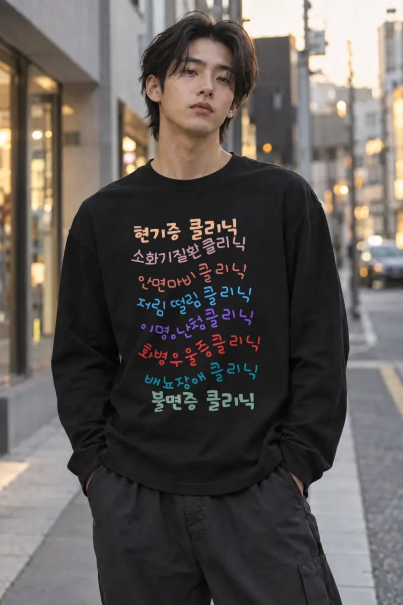 "Korean Clinic List" Unisex Longsleeve T-shirt | Gildan 2400