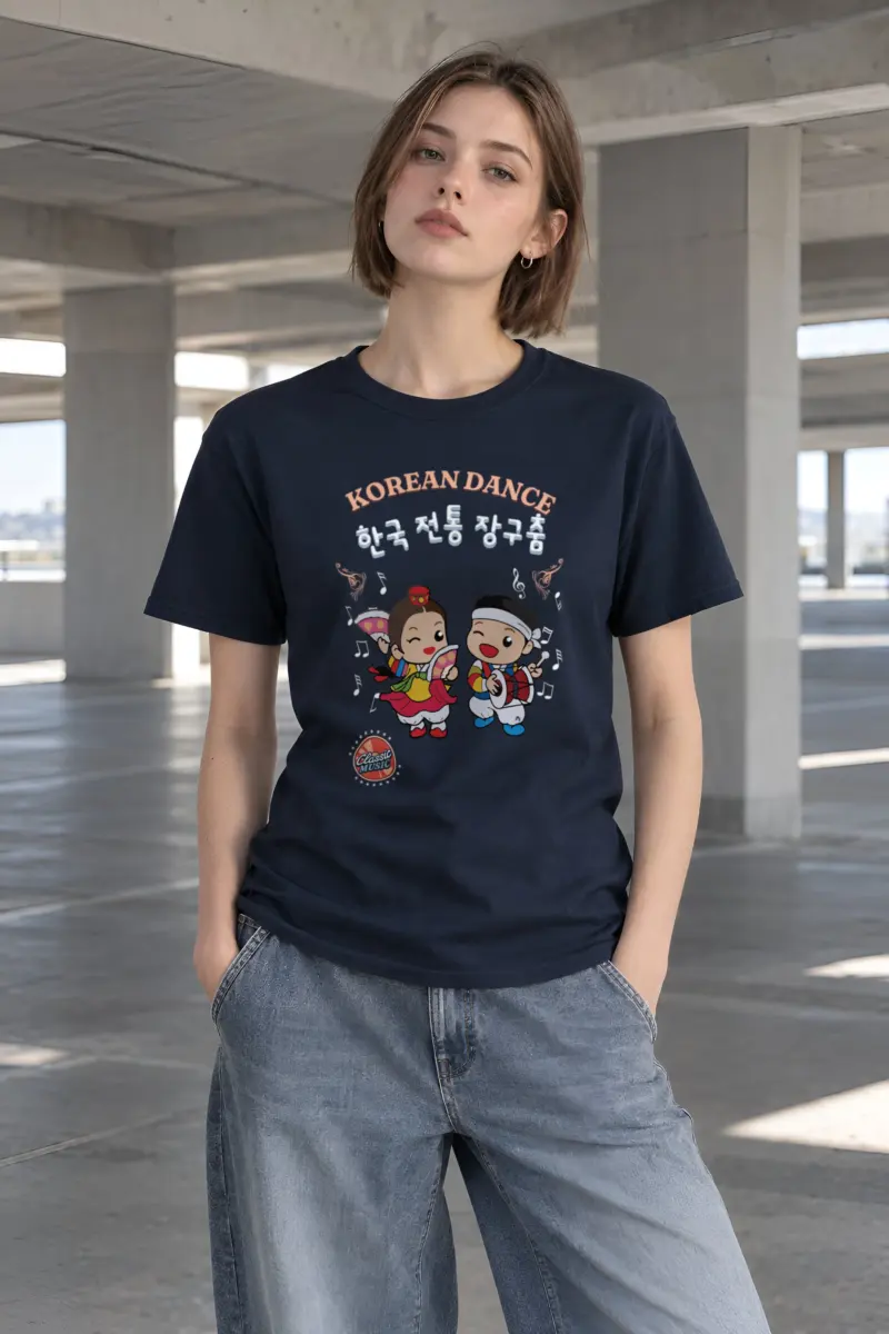 "Korean Dance Friends" Heavyweight Unisex Crewneck T-shirt