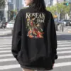 "Korean Heart" Heavy Blend Unisex Crewneck Sweatshirt | Gildan 18000