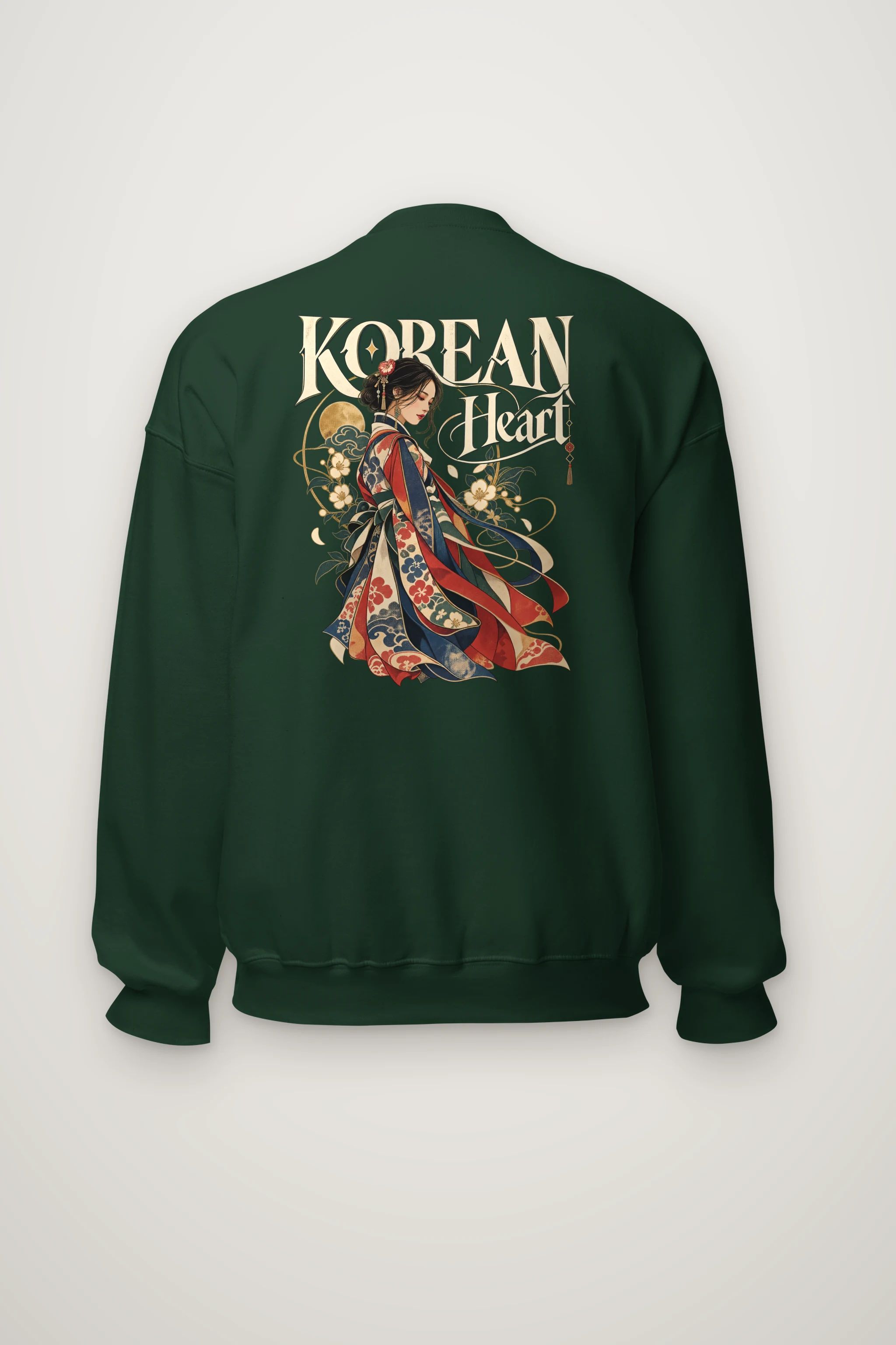 "Korean Heart" Heavy Blend Unisex Crewneck Sweatshirt