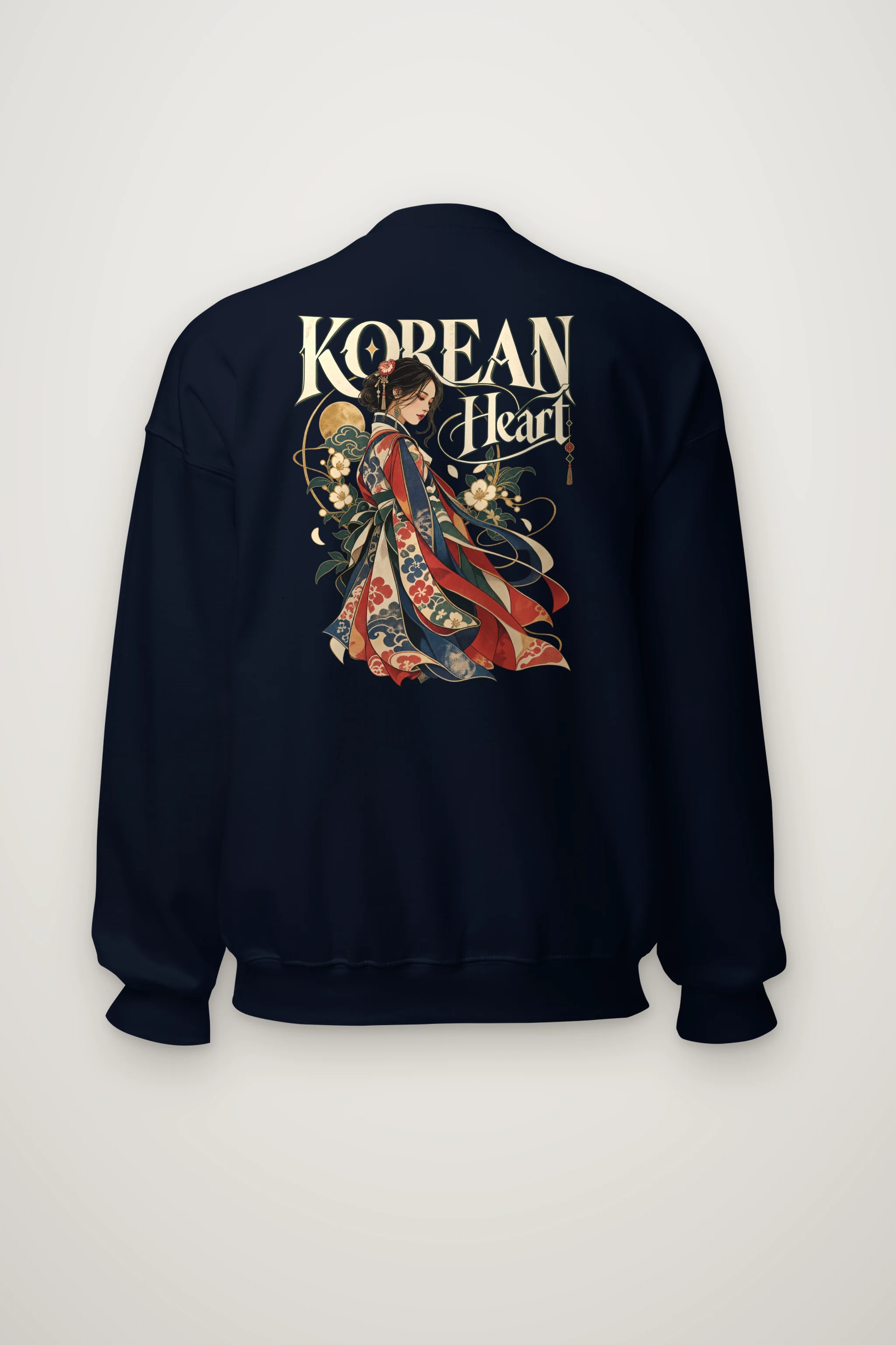 "Korean Heart" Heavy Blend Unisex Crewneck Sweatshirt