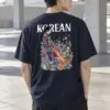 "Korean Heart" Heavyweight Unisex Crewneck T-shirt | Gildan 5000