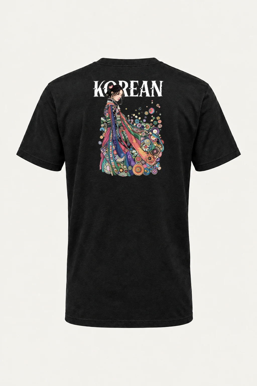 "Korean Heart" Heavyweight Unisex Crewneck T-shirt | Gildan 5000