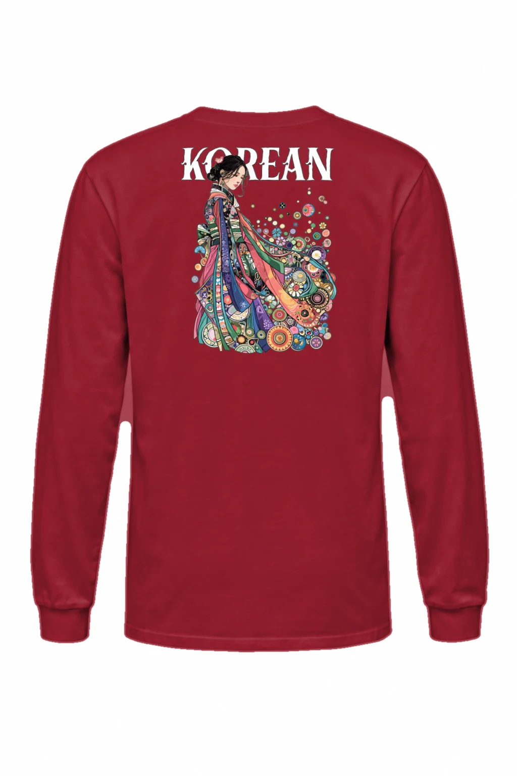 "Korean Heart Kimono" Unisex Longsleeve T-shirt | Gildan 2400