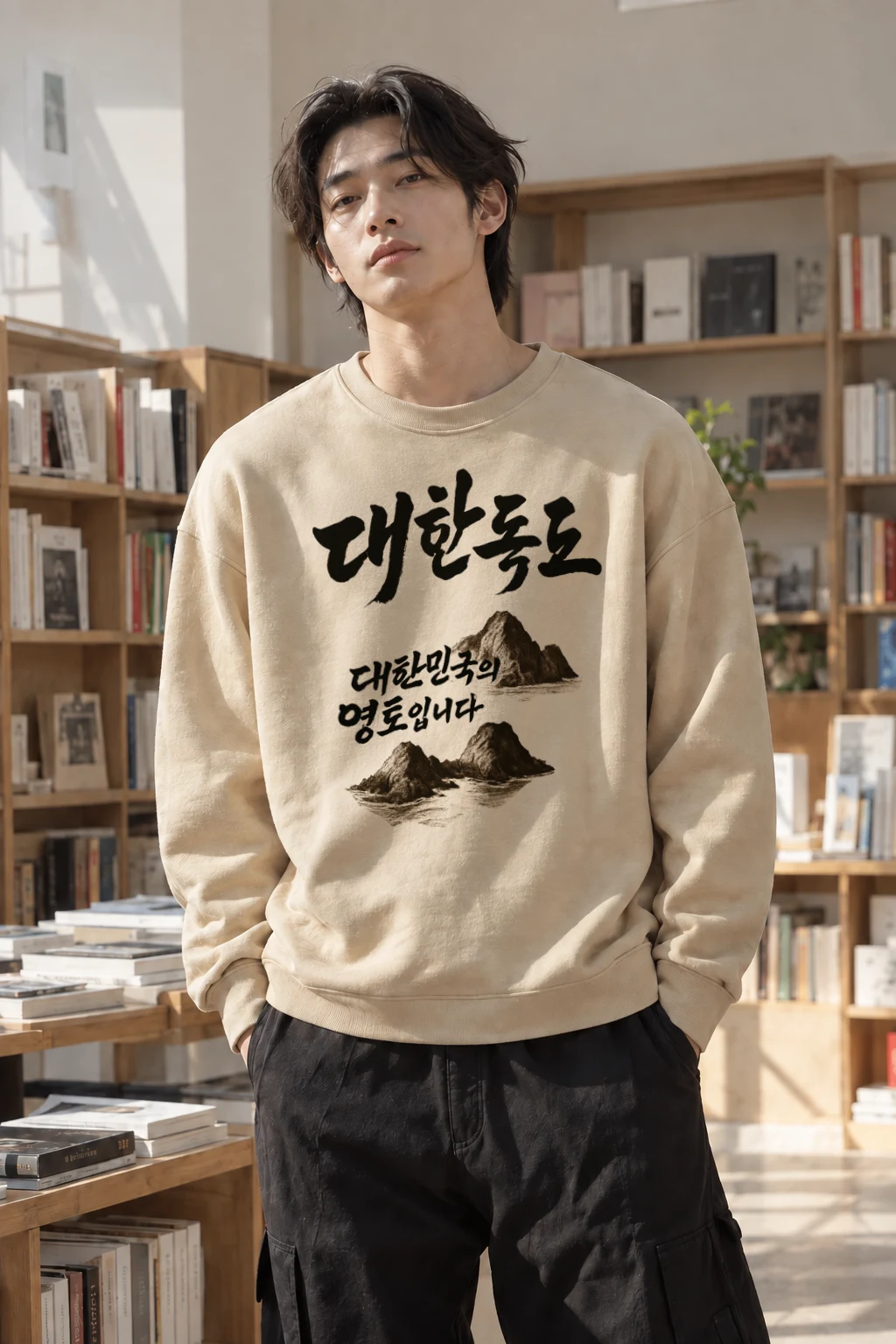 "Korean Island Territory" Heavy Blend Unisex Crewneck Sweatshirt | Gildan 18000