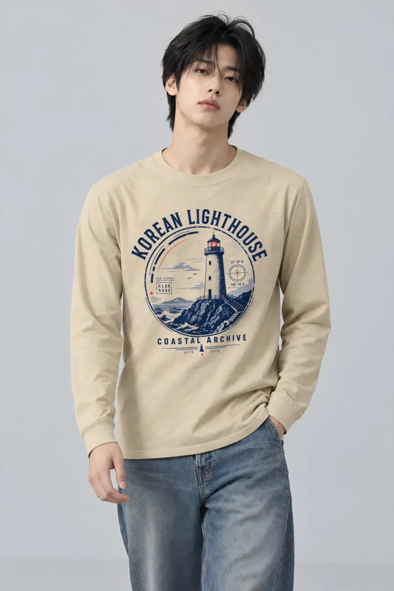 "Korean Lighthouse Club" Unisex Longsleeve T-shirt