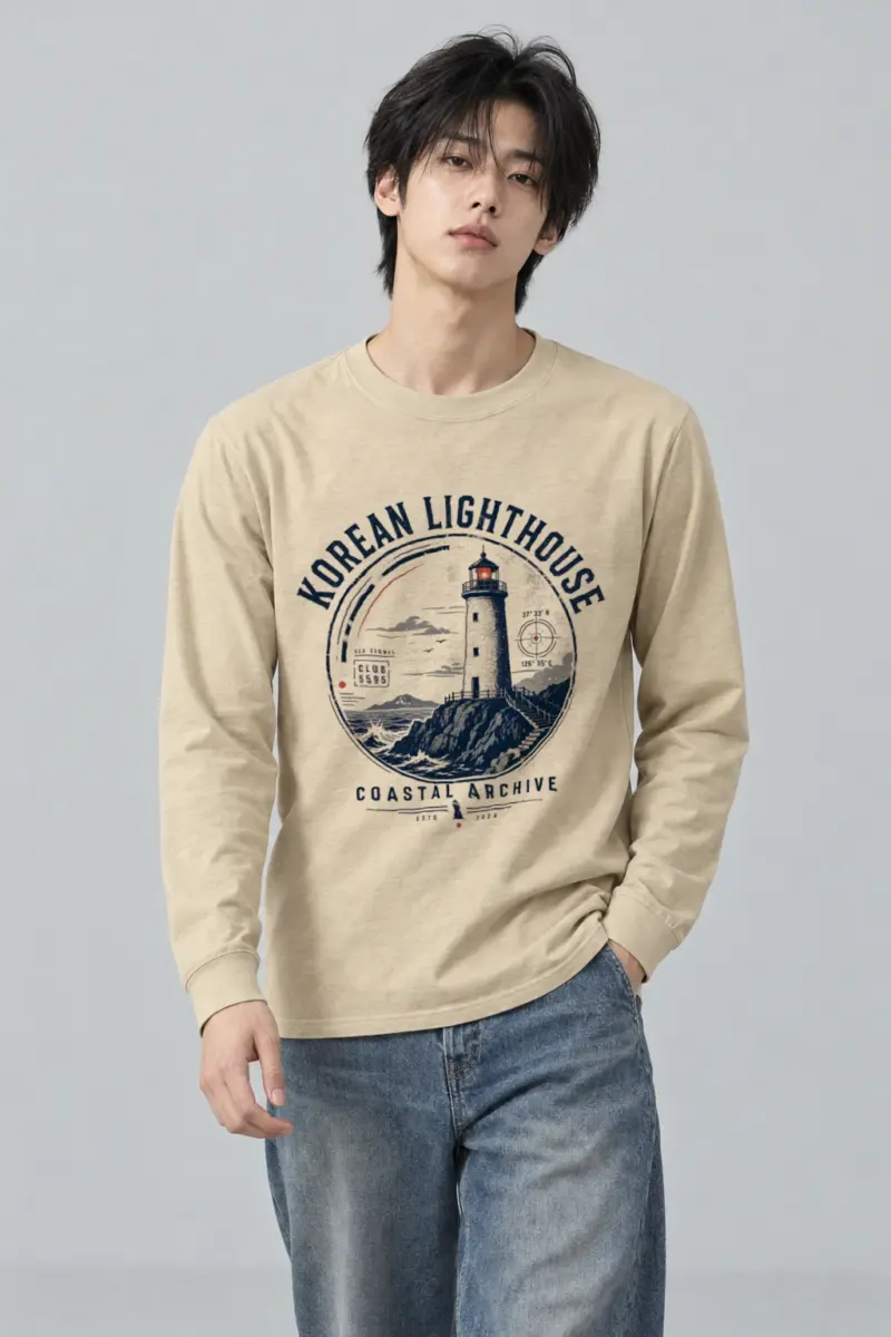 "Korean Lighthouse Club" Unisex Longsleeve T-shirt