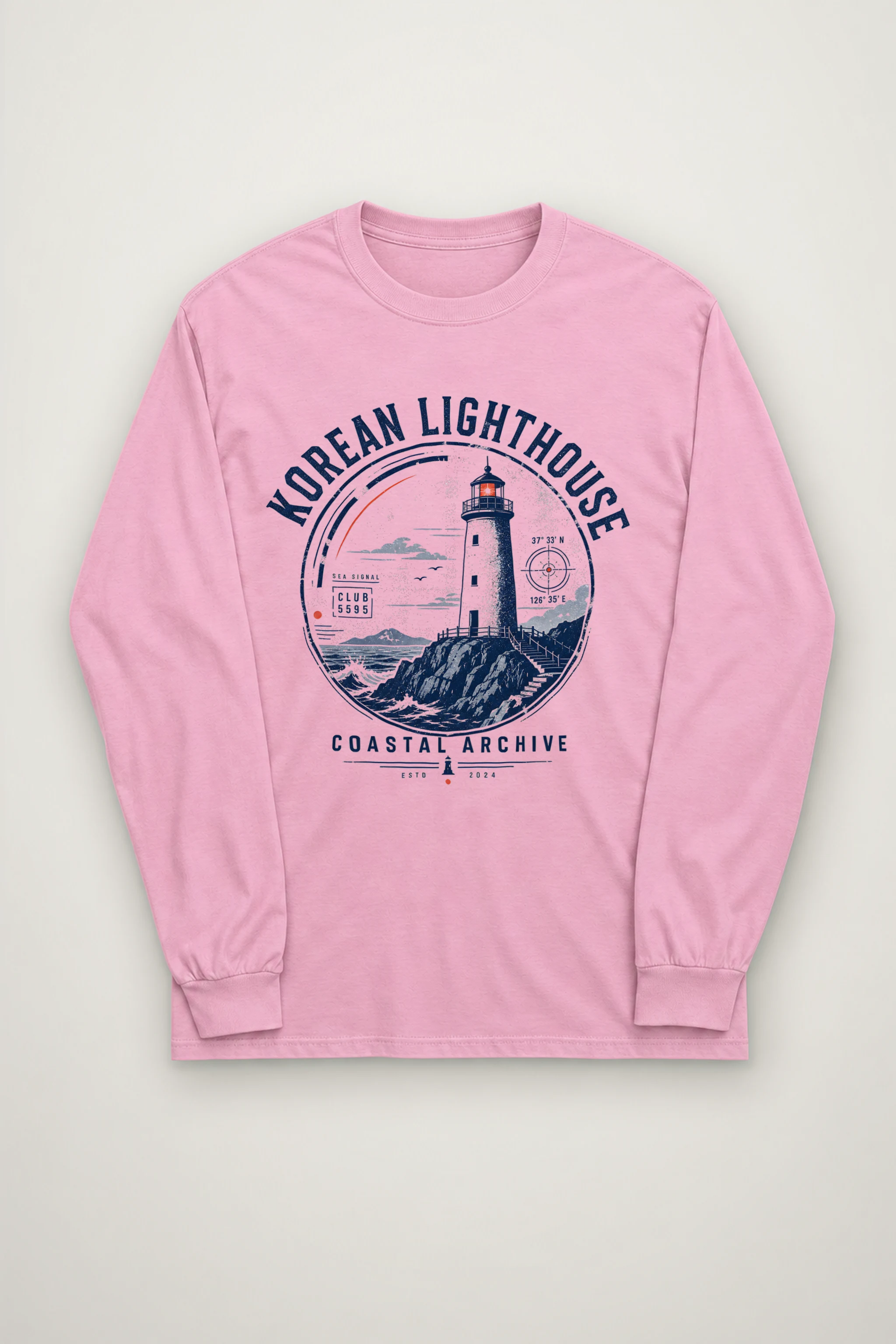 "Korean Lighthouse Club" Unisex Longsleeve T-shirt