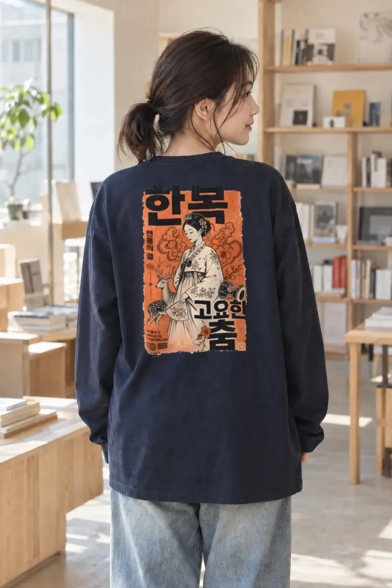 “Korean Line” Unisex Longsleeve T-shirt | Gildan 2400