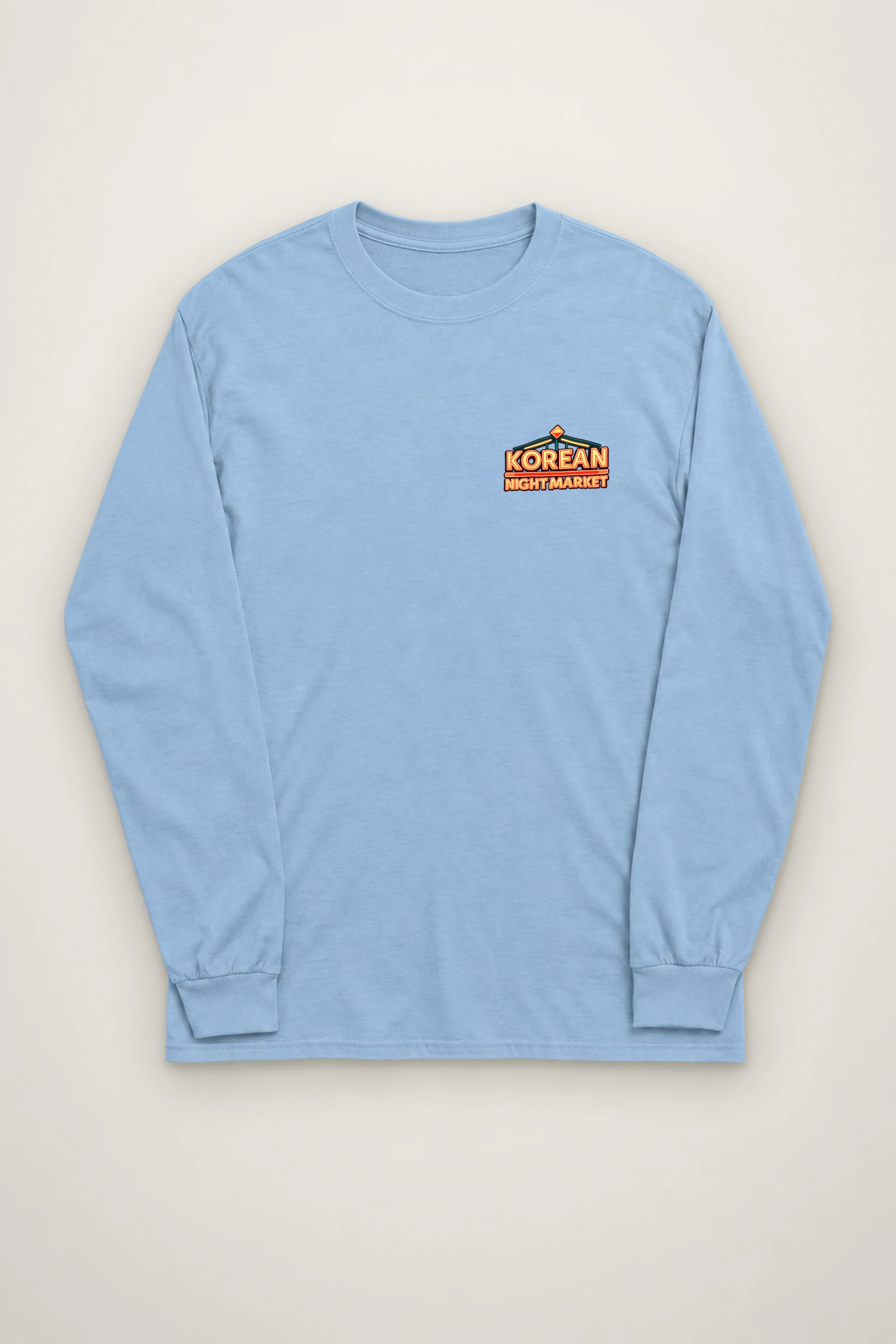 "Korean Night Market" Unisex Longsleeve T-shirt
