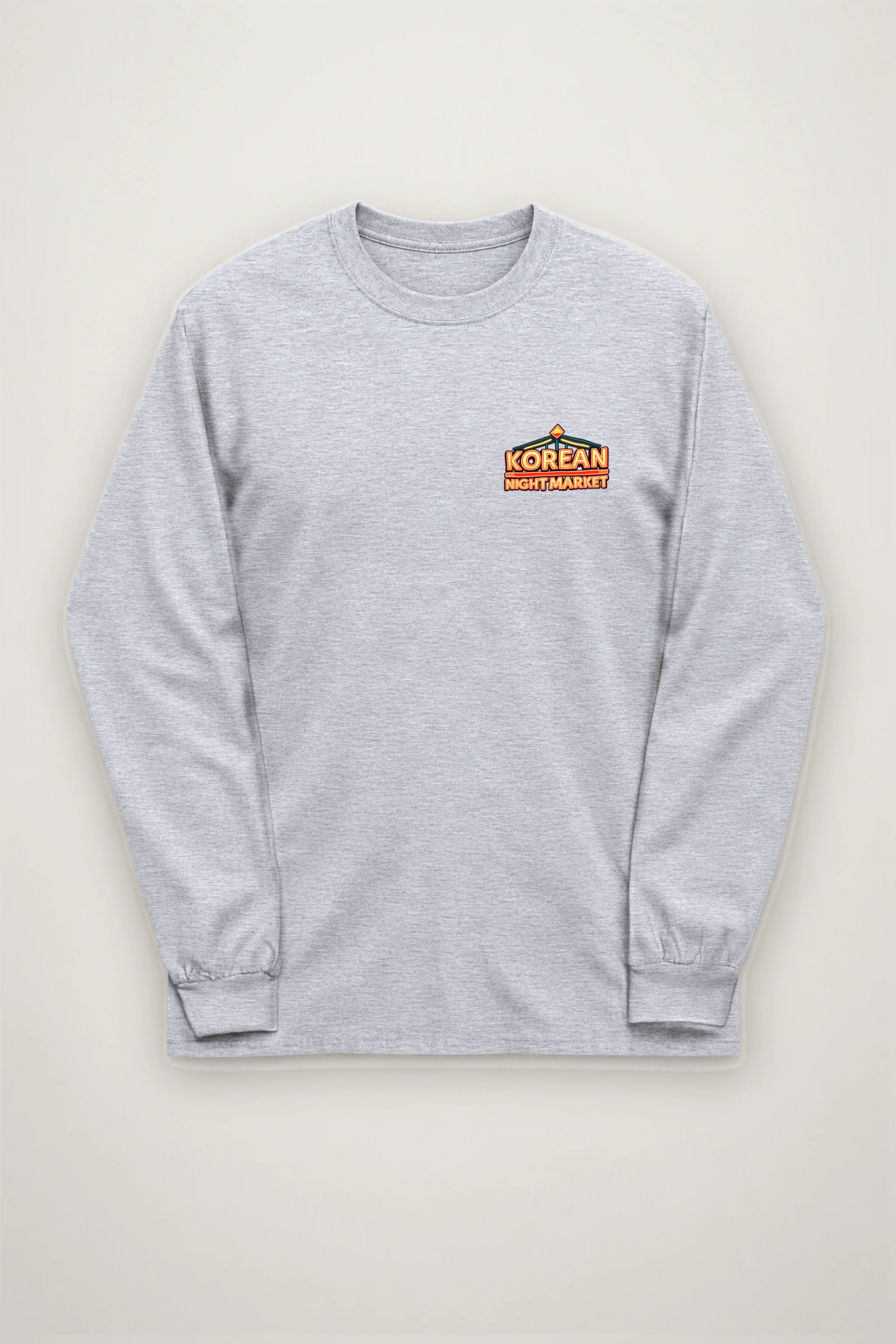 "Korean Night Market" Unisex Longsleeve T-shirt