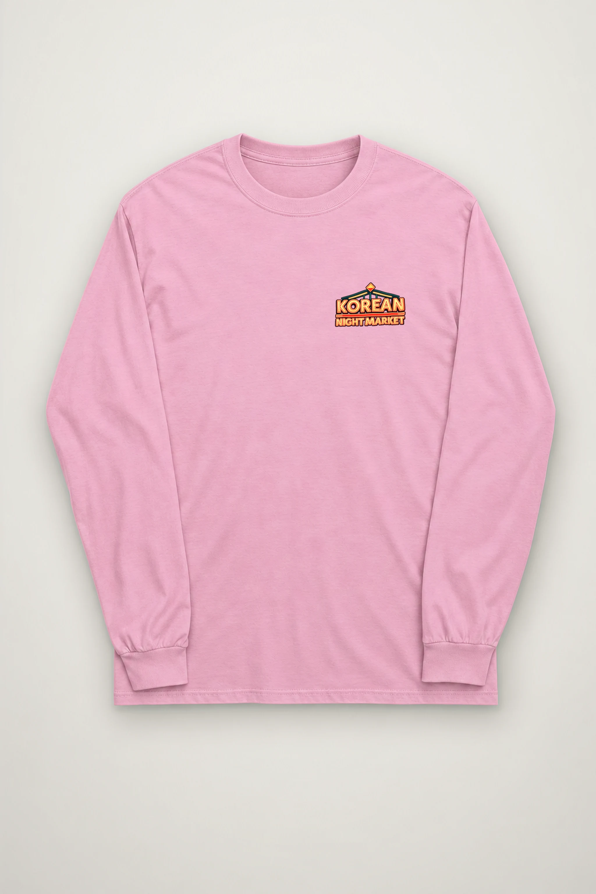 "Korean Night Market" Unisex Longsleeve T-shirt