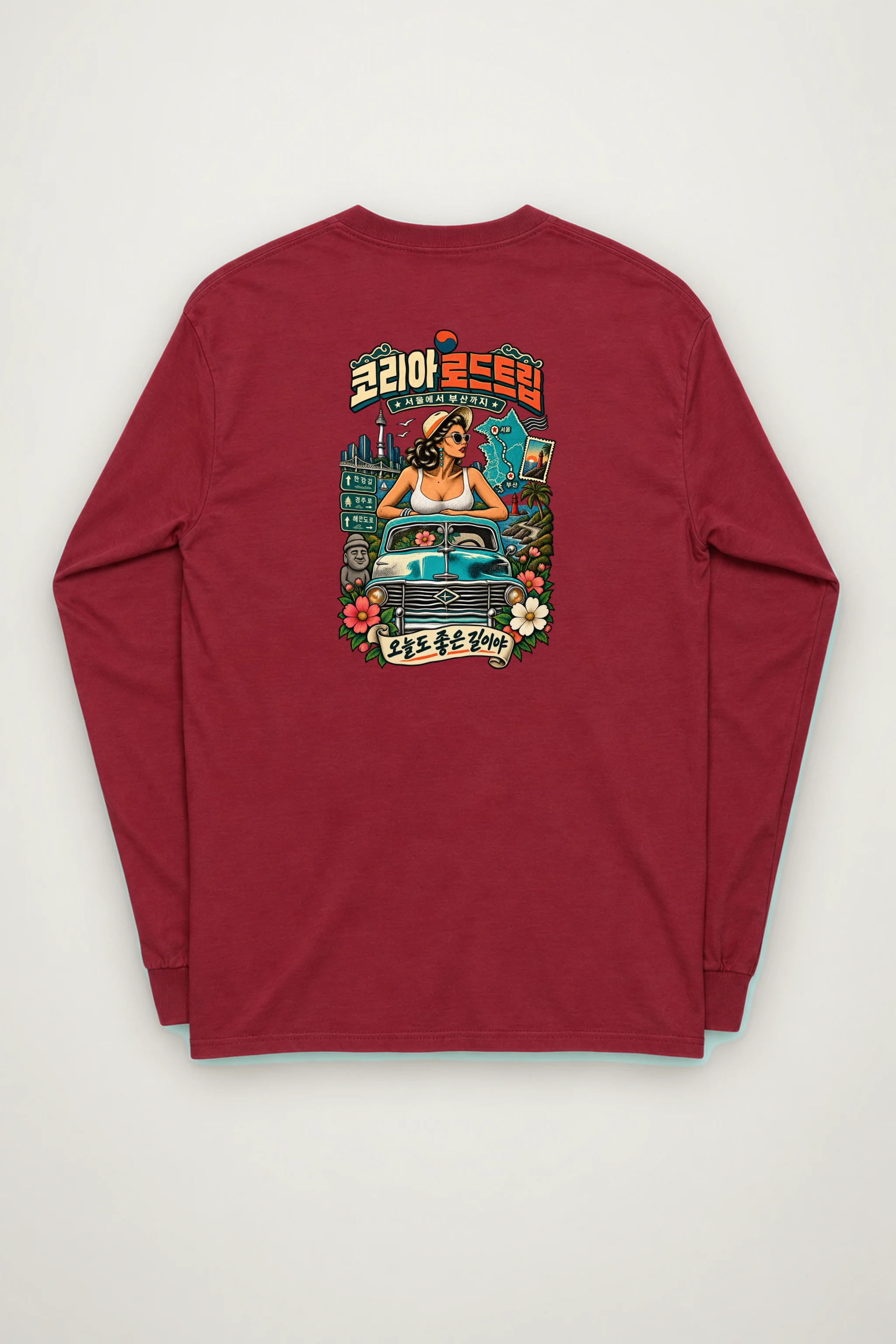 "Korean Road Trip" Unisex Longsleeve T-shirt