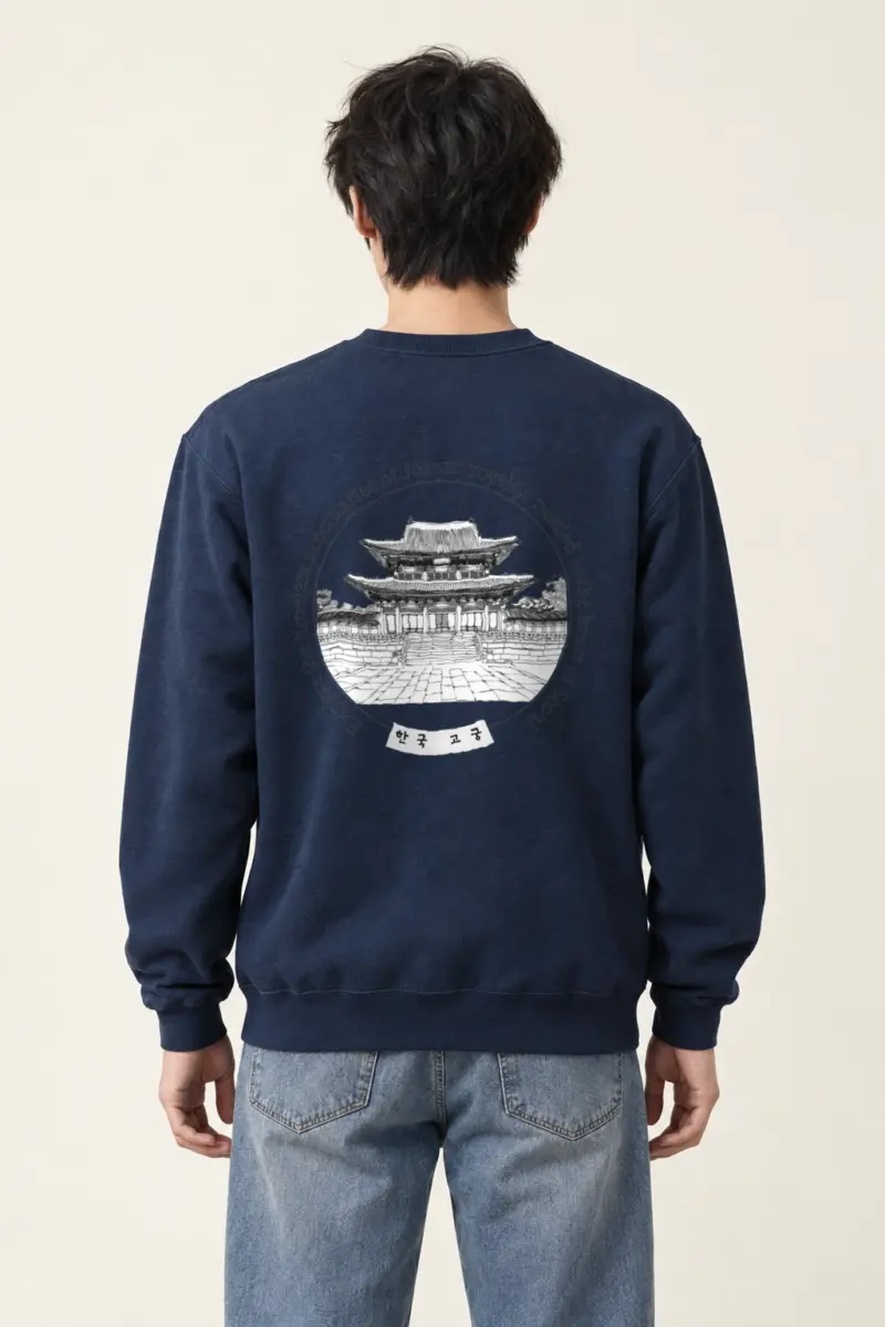 "Korean Royal Palaces" Heavy Blend Unisex Crewneck Sweatshirt | Gildan 18000
