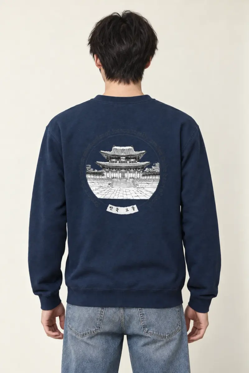 "Korean Royal Palaces" Heavy Blend Unisex Crewneck Sweatshirt