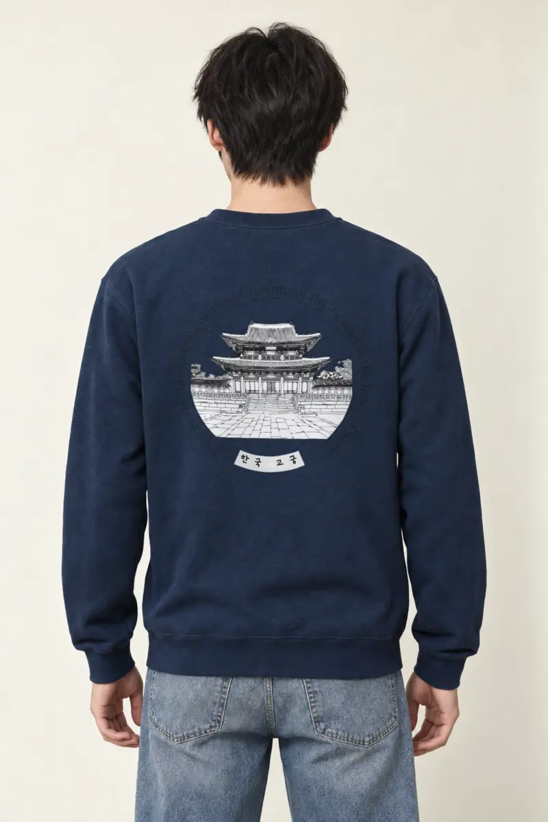 "Korean Royal Palaces" Heavy Blend Unisex Crewneck Sweatshirt
