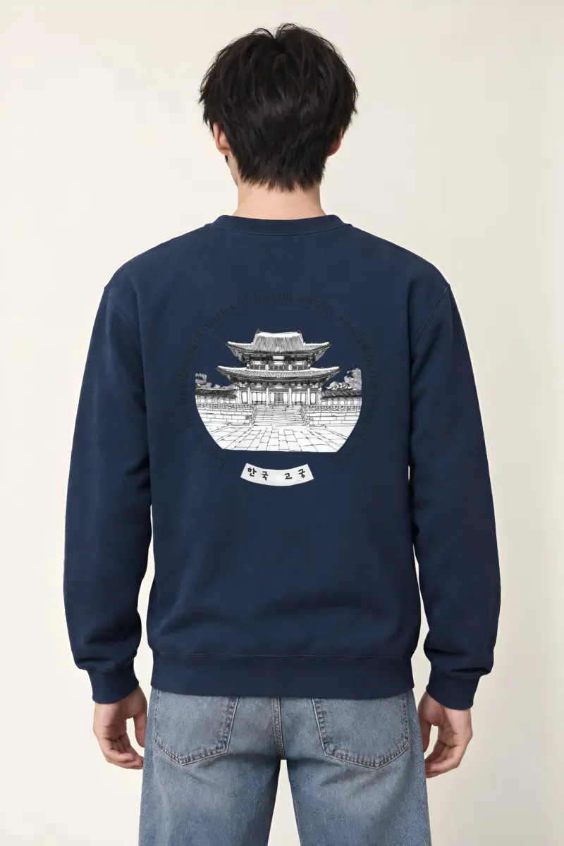 "Korean Royal Palaces" Heavy Blend Unisex Crewneck Sweatshirt