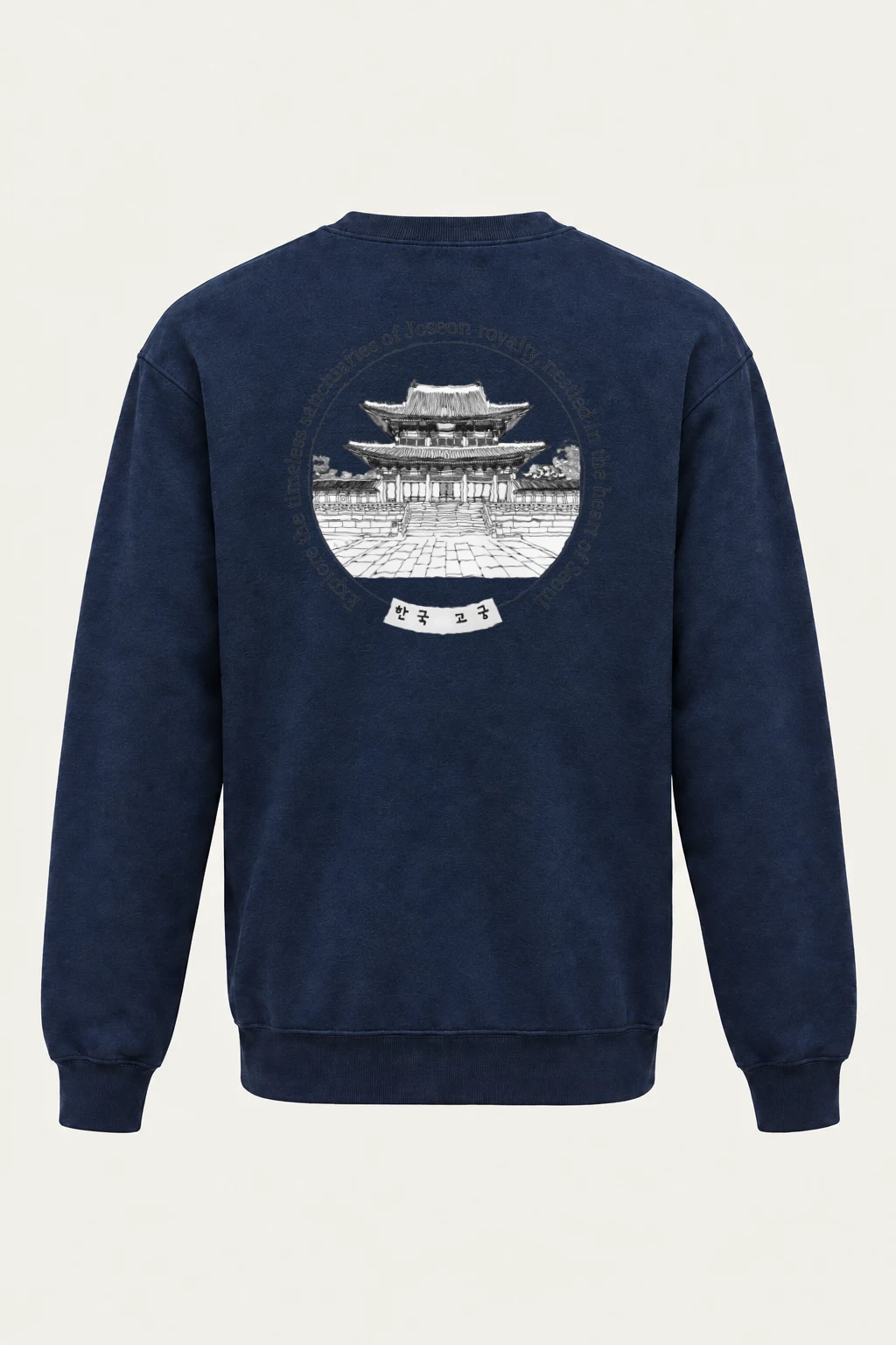 "Korean Royal Palaces" Heavy Blend Unisex Crewneck Sweatshirt | Gildan 18000