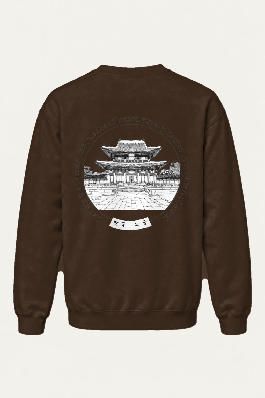 "Korean Royal Palaces" Heavy Blend Unisex Crewneck Sweatshirt | Gildan 18000