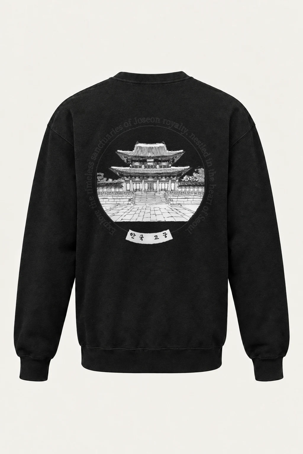 "Korean Royal Palaces" Heavy Blend Unisex Crewneck Sweatshirt | Gildan 18000
