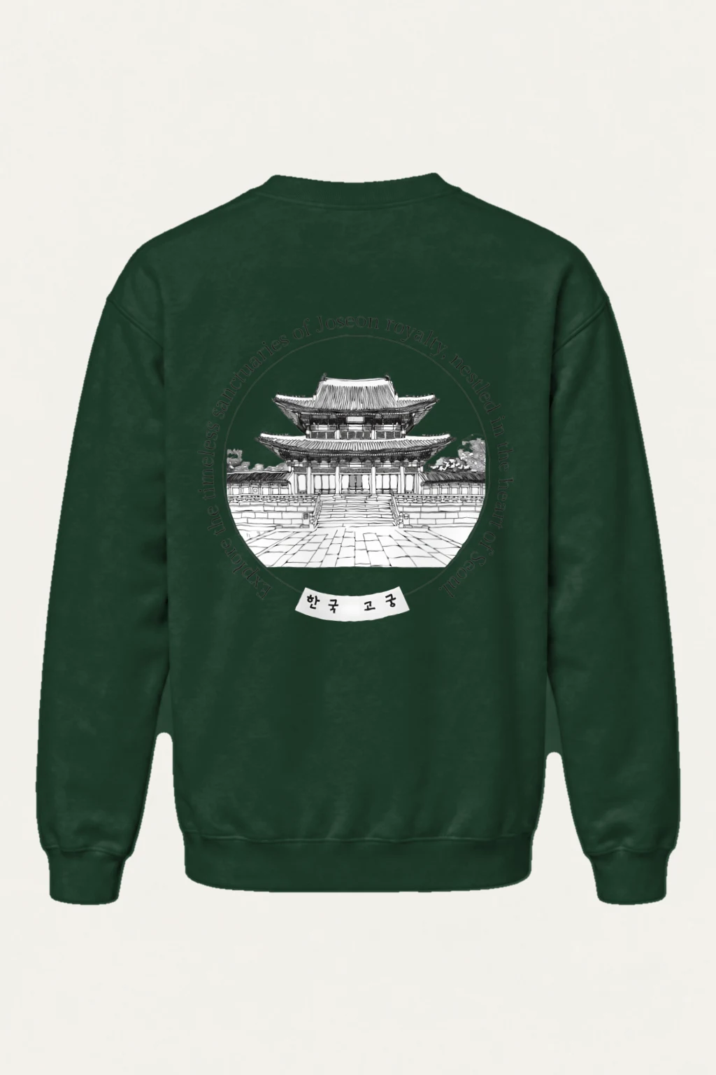 "Korean Royal Palaces" Heavy Blend Unisex Crewneck Sweatshirt | Gildan 18000