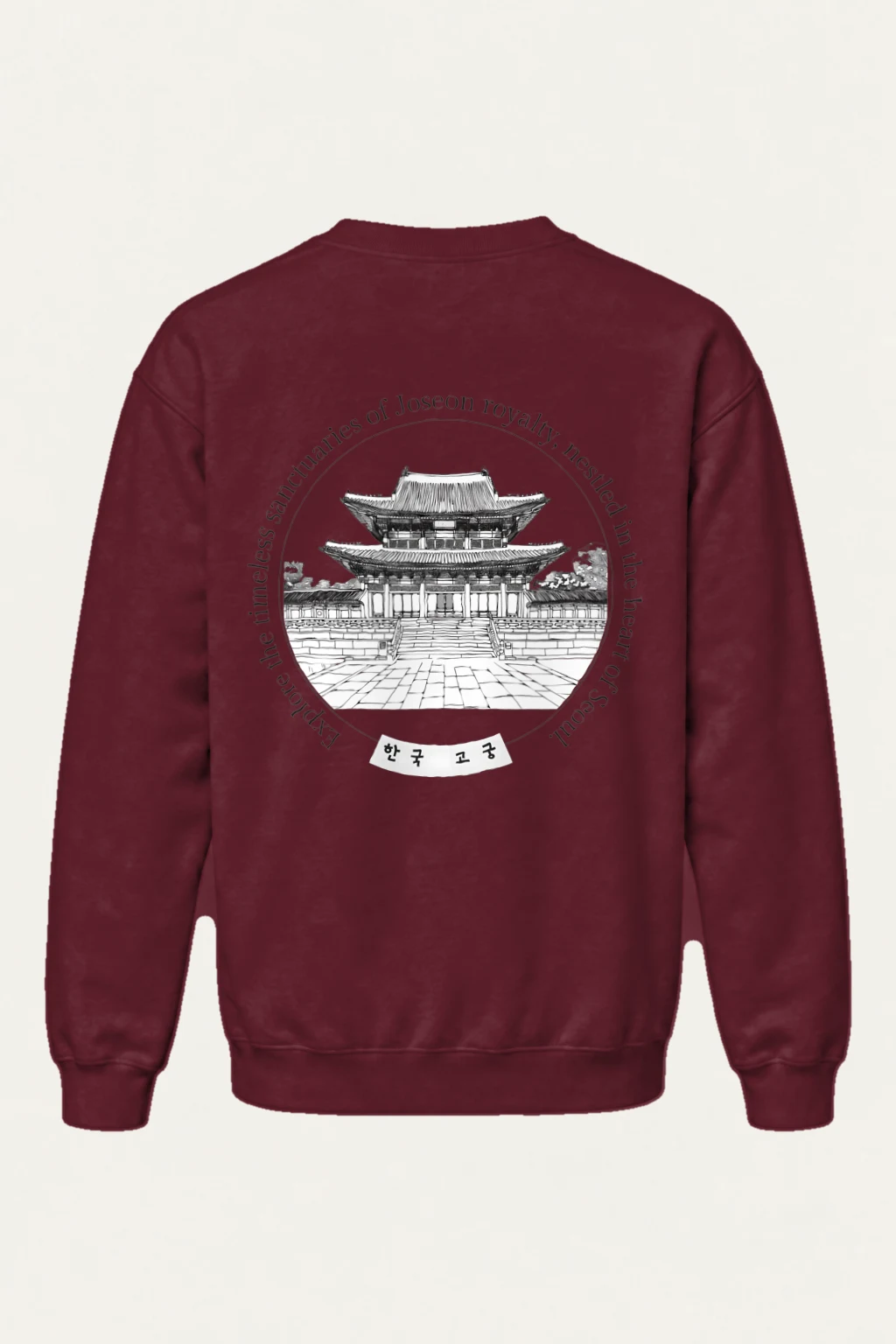 "Korean Royal Palaces" Heavy Blend Unisex Crewneck Sweatshirt | Gildan 18000