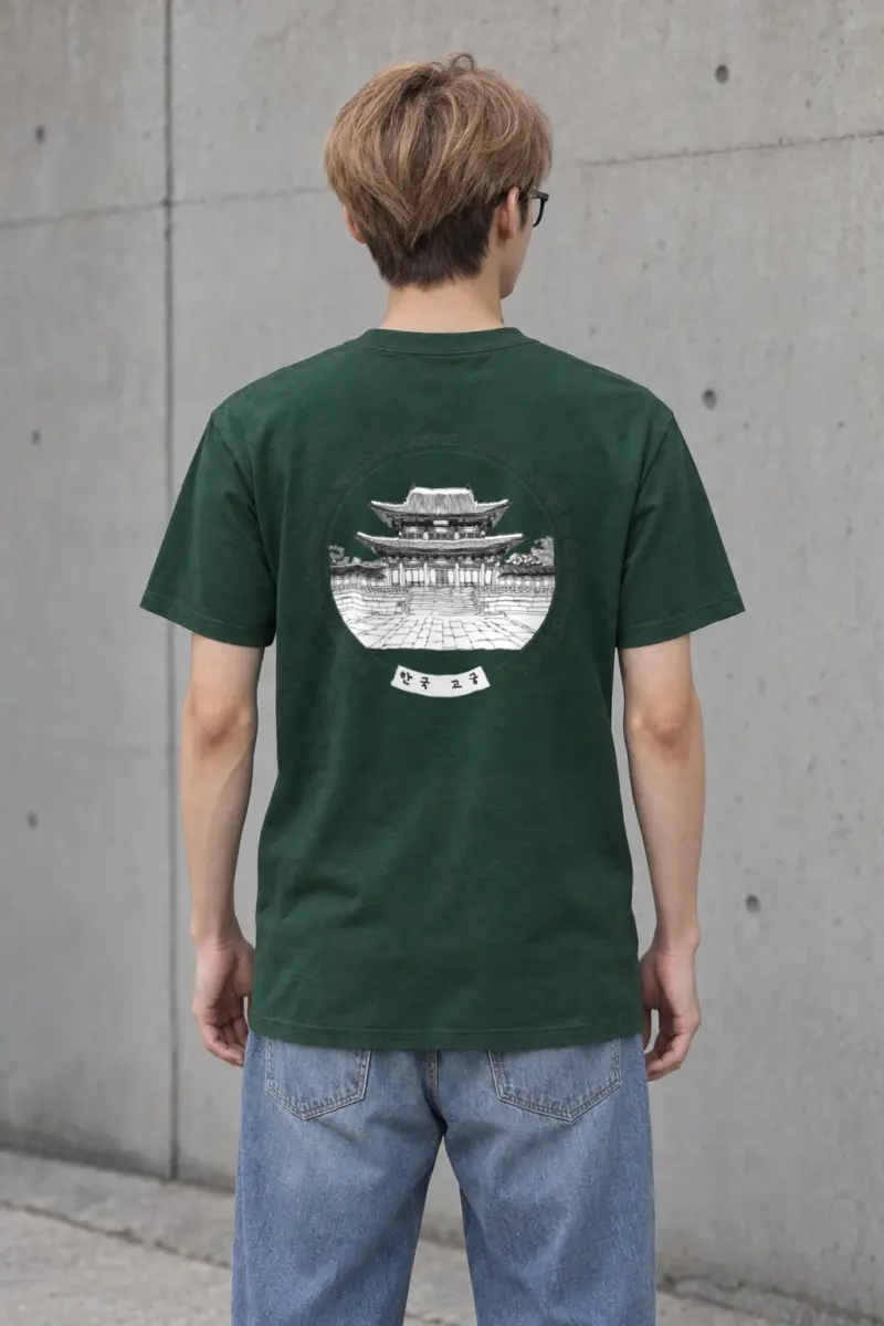 "Korean Royal Palaces" Heavyweight Unisex Crewneck T-shirt