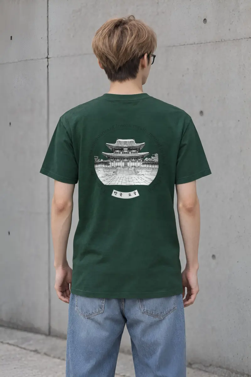 "Korean Royal Palaces" Heavyweight Unisex Crewneck T-shirt
