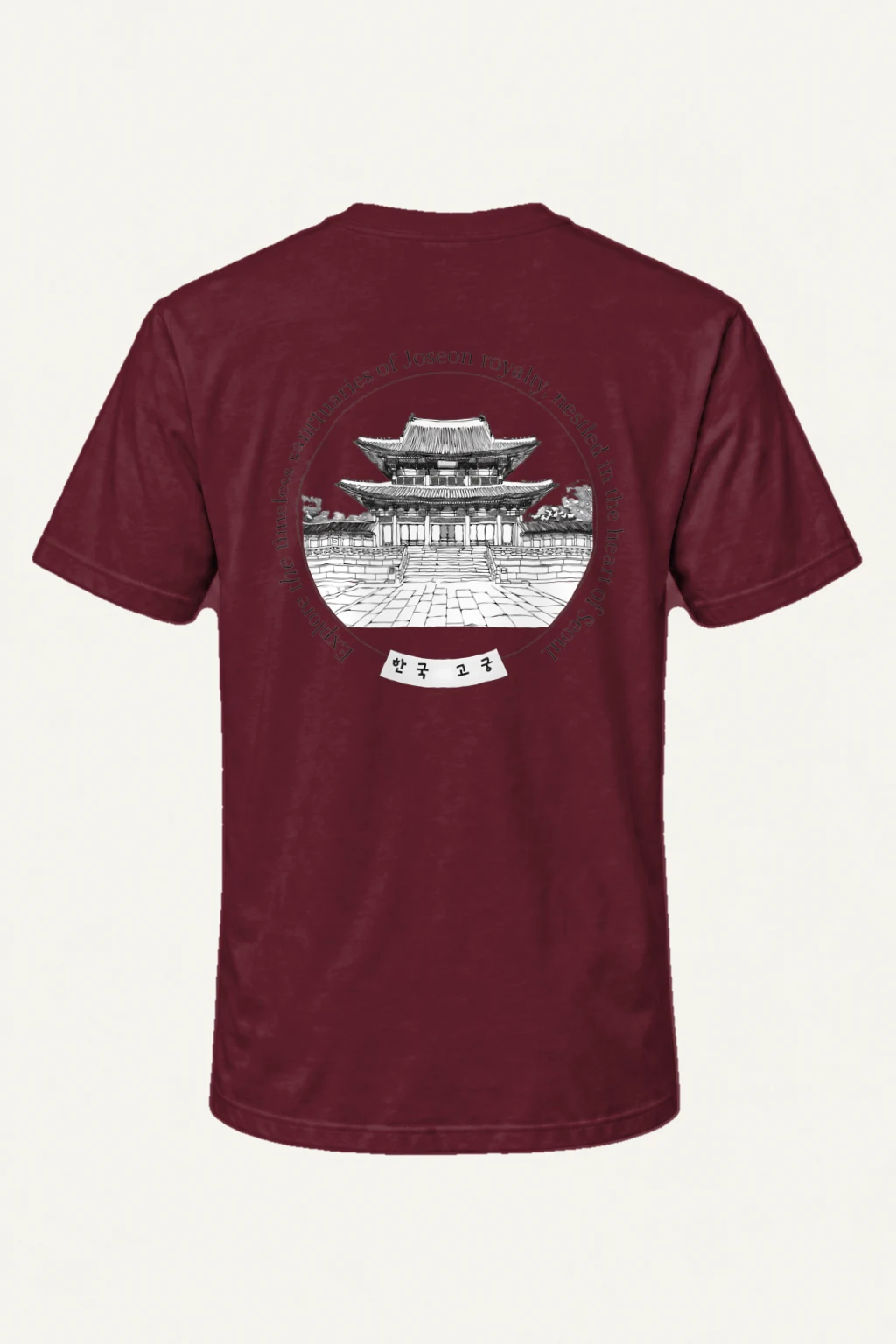 "Korean Royal Palaces" Heavyweight Unisex Crewneck T-shirt | Gildan 5000