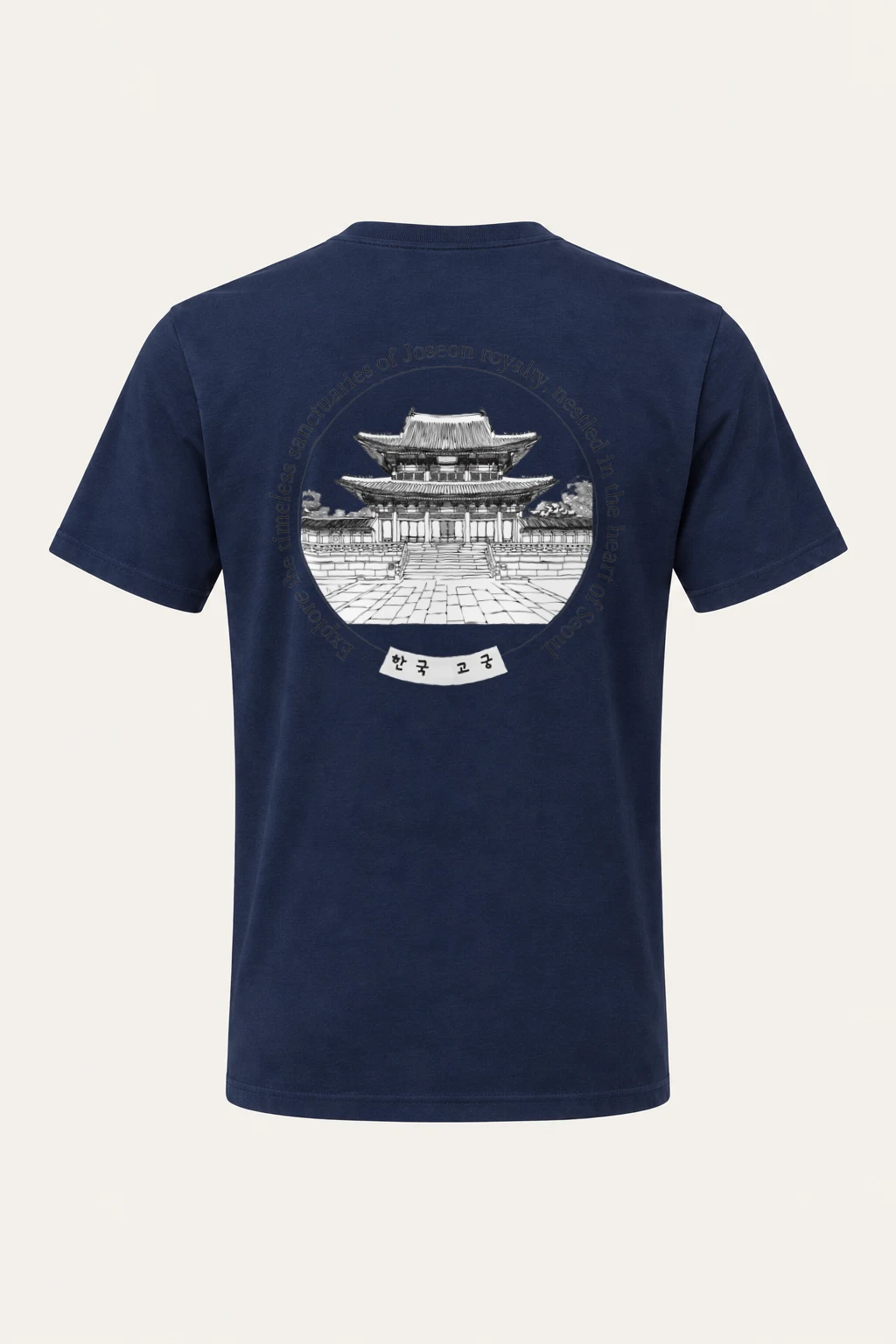 "Korean Royal Palaces" Heavyweight Unisex Crewneck T-shirt | Gildan 5000