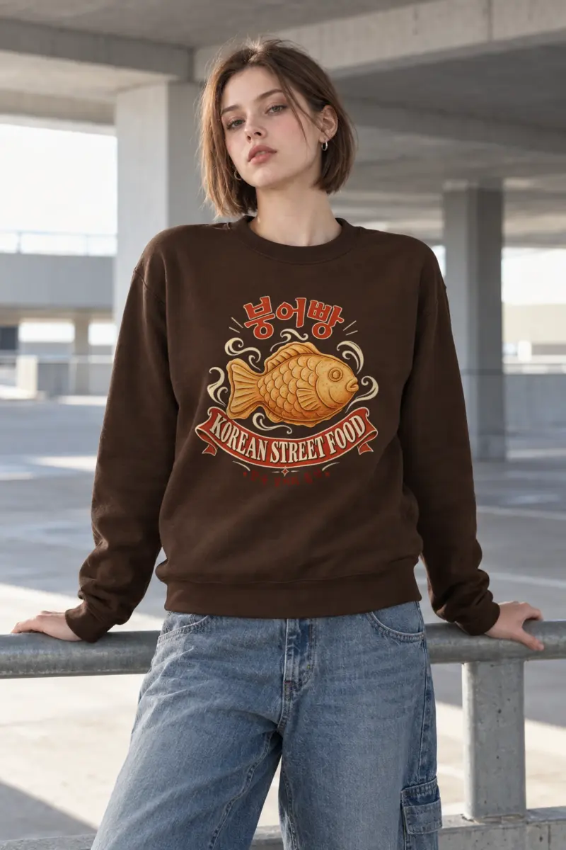 "Korean Street Food" Heavy Blend Unisex Crewneck Sweatshirt