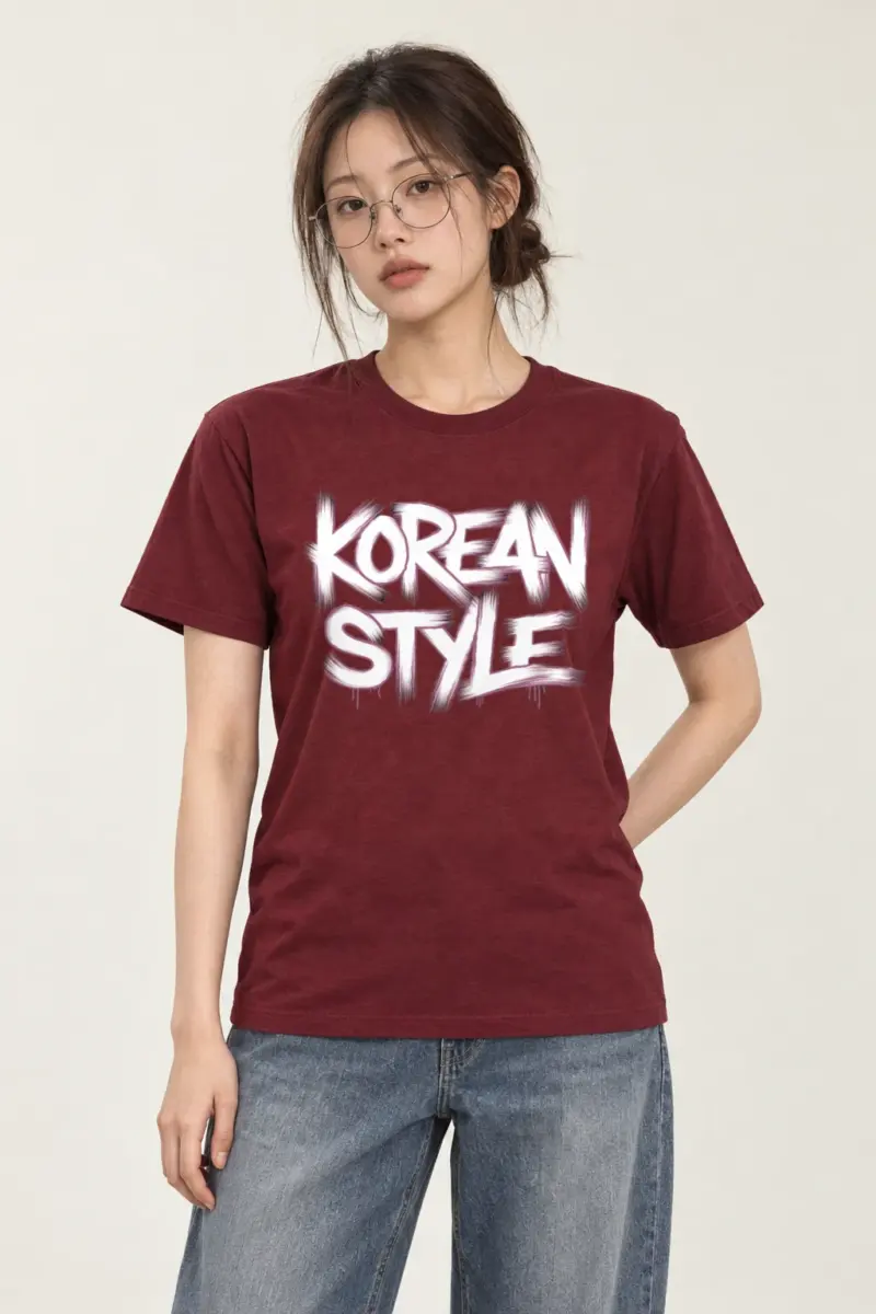 "Korean Style Graffiti" Heavyweight Unisex Crewneck T-shirt | Gildan 5000